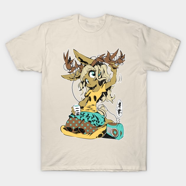 Jackalope girl T-Shirt by Rafchu